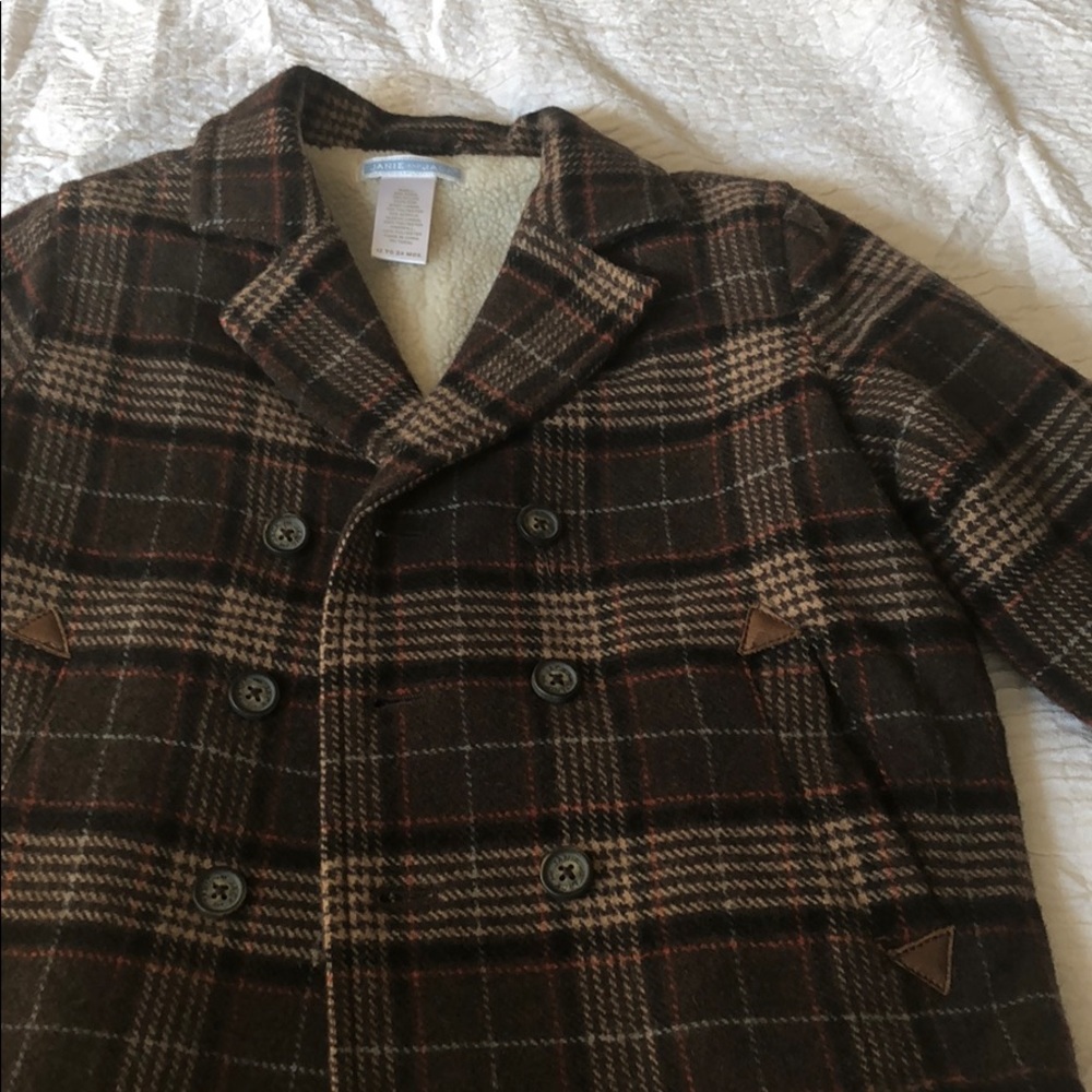 Janie and jack Toddler Plaid Peacoat
